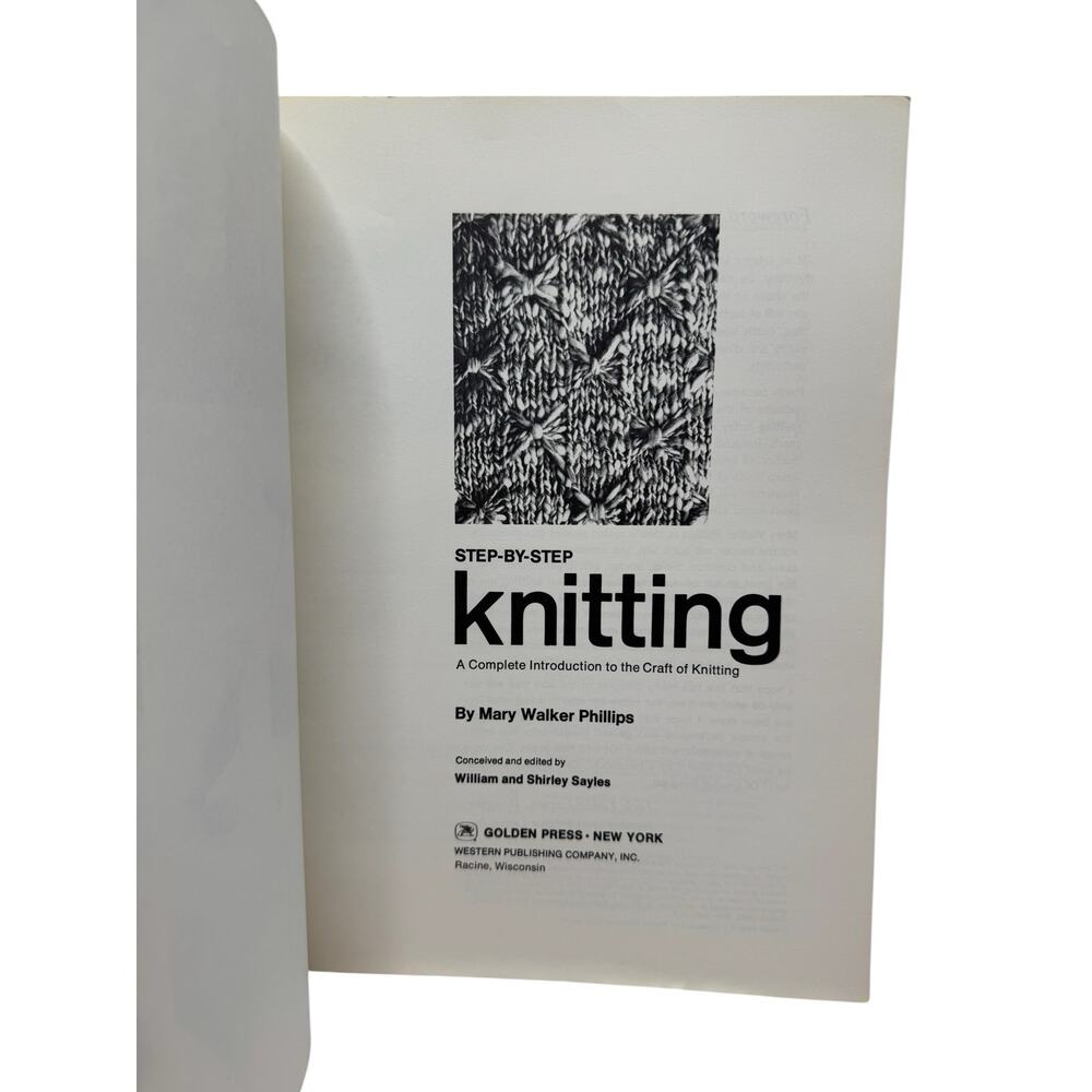 Vintage Step-by-step Knitting Book 1967 Golden Press Mary Walker Phillips - Picture 4 of 5